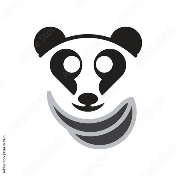 Obraz Panda Loggo Template