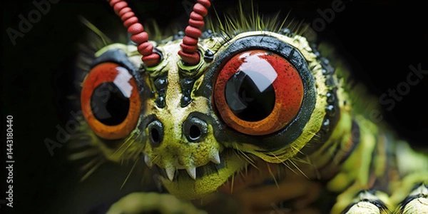 Obraz Close-up of a Colorful Insect, ai generated.