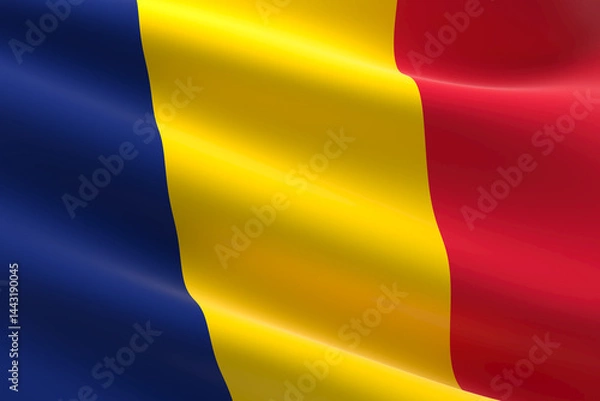 Fototapeta Flag of Chad.