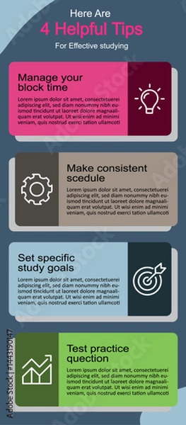 Obraz Comprehensive Business Budget Infographic with Expense Categories and Graphs