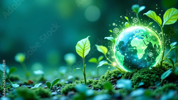 Obraz Sustainable Earth Nurturing Nature for Future Generations