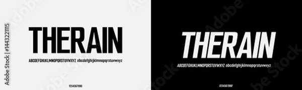 Fototapeta Technology science font, digital cyber alphabet made futurism style, Latin uppercase letters