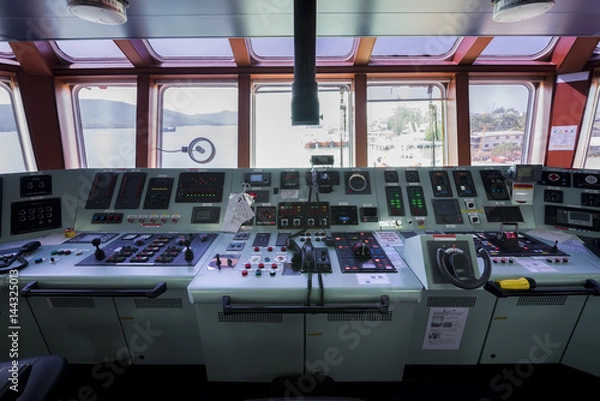 Obraz Forward console in Ship tanker 