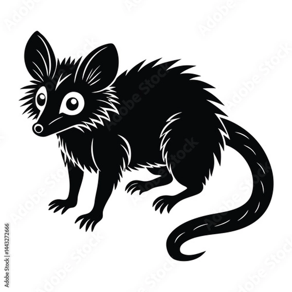 Obraz Aye-Ayel on white background