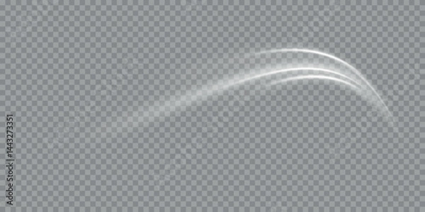 Fototapeta Cold winter wind texture. Holiday vector blizzard. Christmas effect of a cold blizzard. Vector PNG
