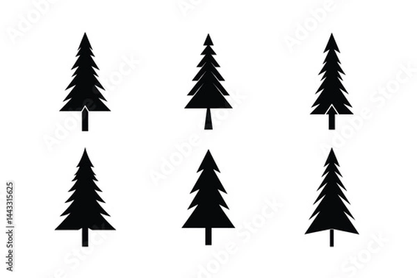 Obraz set of christmas tree