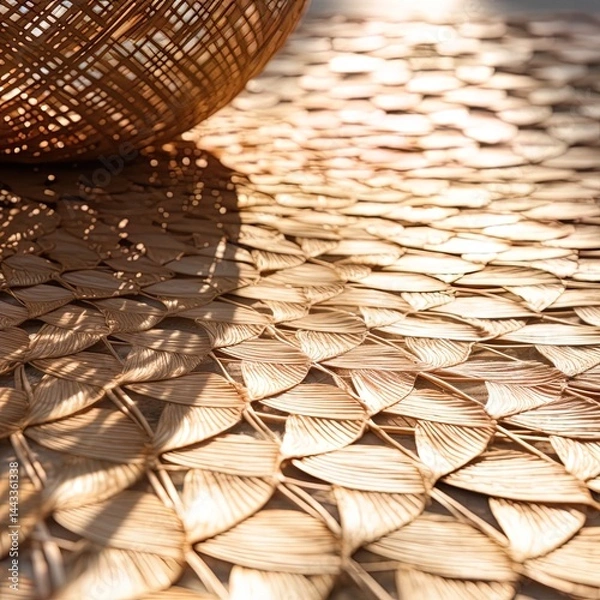 Fototapeta wicker basket texture