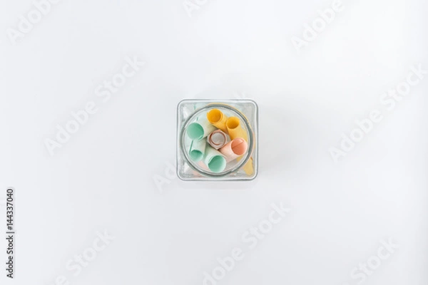 Obraz paper note flat lay