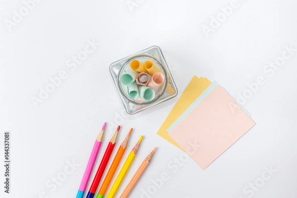 Obraz paper note flat lay