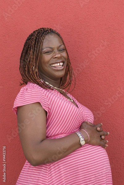 Obraz laughing pregnant woman