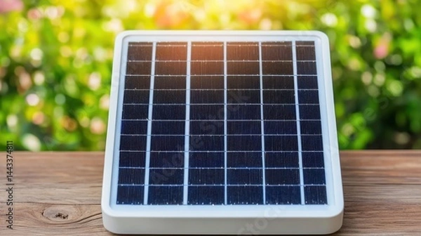 Obraz Rare earth renewable energy Concept, Compact Portable Solar Battery Bank for Outdoor Use with Maximum Efficiency and Lightweight Design