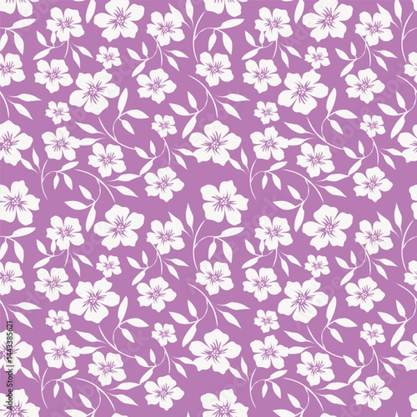 Fototapeta textile design with abstract flower pattern
