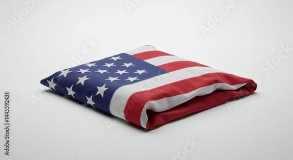 Obraz American flag isolated on white background