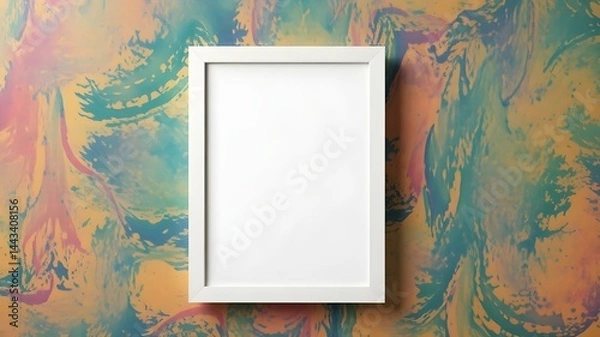 Fototapeta White Frame on Abstract Background 