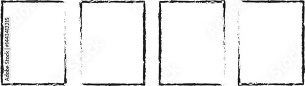 Obraz painted brush frame, Grunge-Style Frame Templates and Edgy Border Designs, hand draw frame design