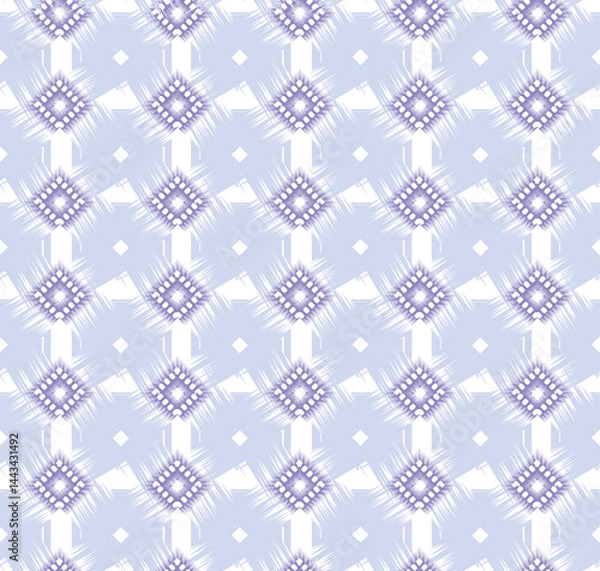 Fototapeta Seamless pattern with geometric diagonal tartan ornament. Texture in traditional  style. Minimalist trendy abstract pattern design for texture, fabric, clothing, decoration.