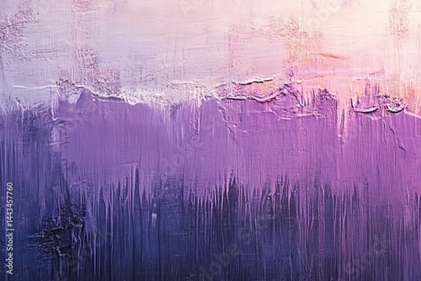 Obraz A soft pastel hue with a dusty pale tone, set against a blue violet gray purple lilac lavender silver white abstract background featuring a color gradient ombre, finished with a matte shimmer effect