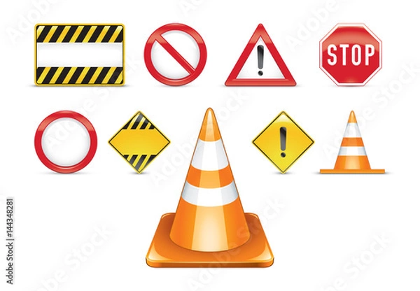 Fototapeta Warning signs