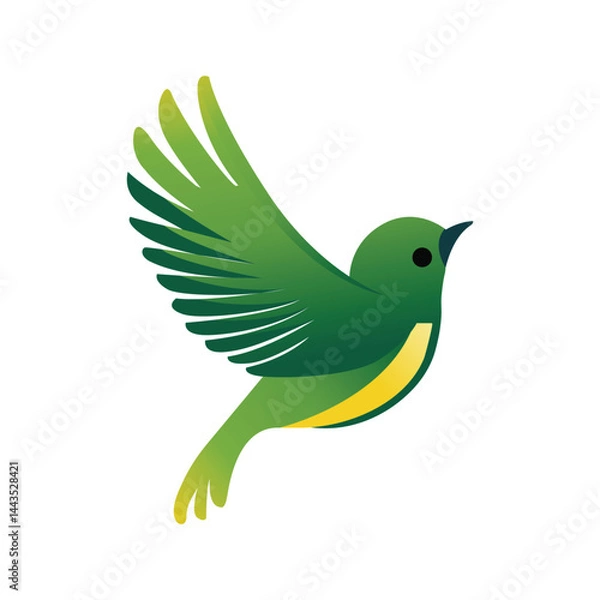 Obraz Colorful Bird in Flight with Spread Wings