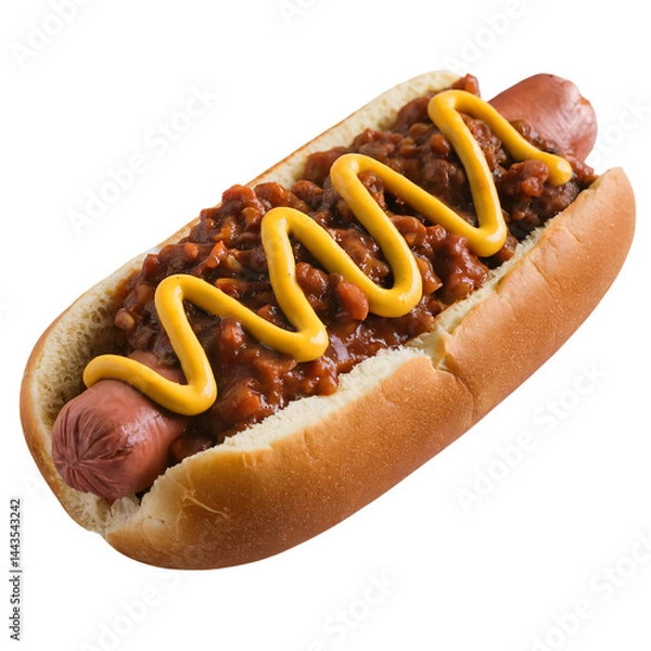 Obraz Hot dog isolated on transparent background