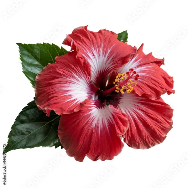 Obraz Hibiscus isolated on transparent background