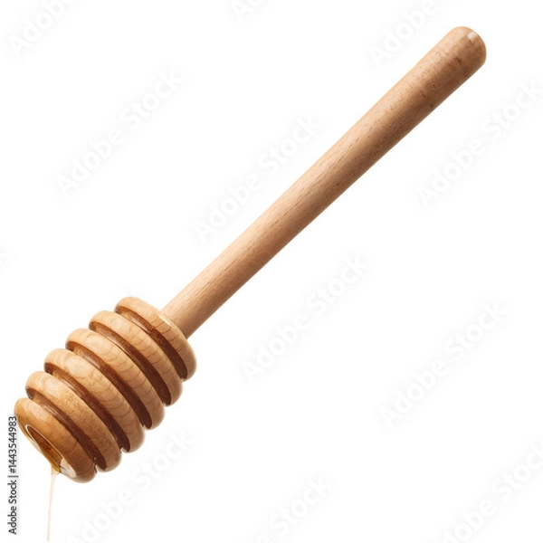 Fototapeta Honey dropper isolated on transparent background
