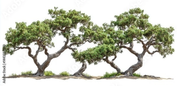 Fototapeta Group of Juniper Trees