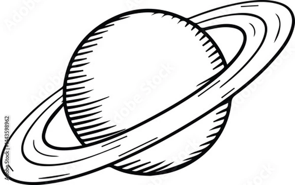 Fototapeta saturn vector illustration