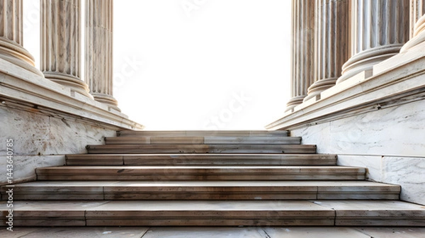 Fototapeta Architectural elegance of the Supreme Court building showcasing steps and pillars