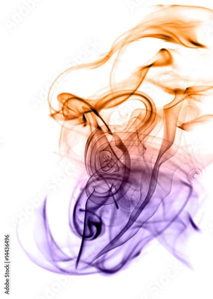 Obraz Beautiful gradient colored smoke abstract