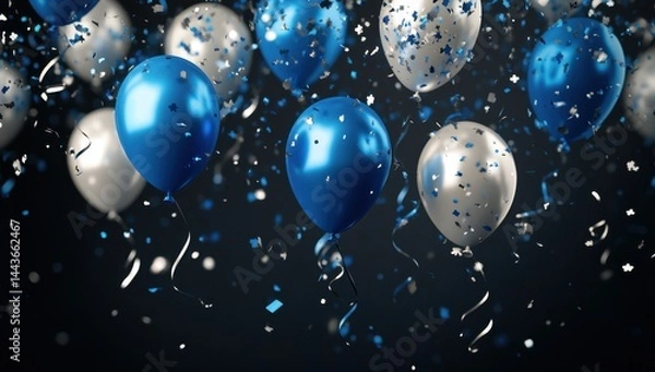 Obraz Celebration Balloons and Confetti