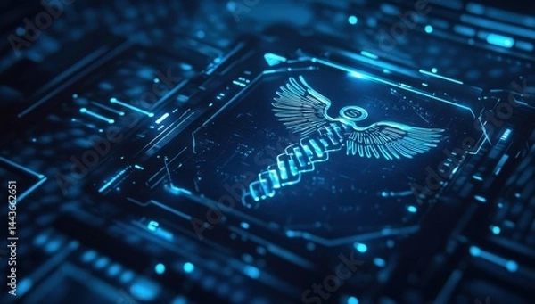 Obraz Futuristic Medical Technology Interface