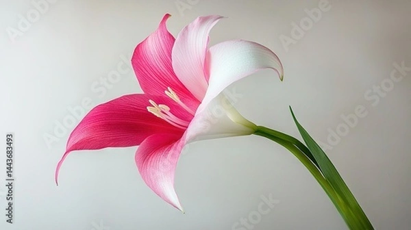 Fototapeta   A white wall in the background is visible