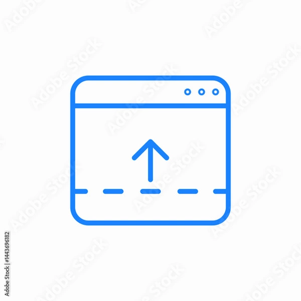 Fototapeta upload file online icon sign vector