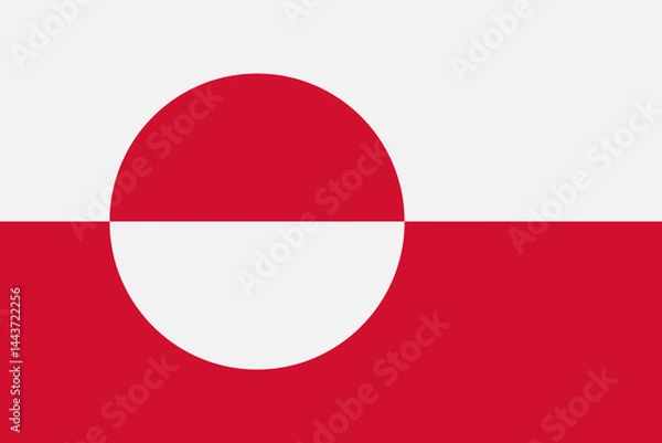 Obraz Flag of Greenland. Vector illustration