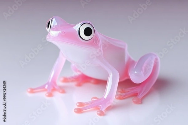 Obraz Pink Frog Rendered