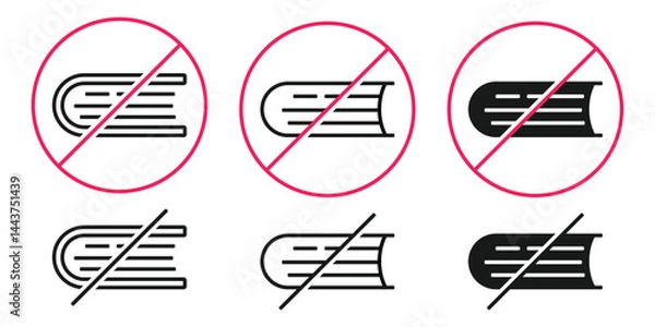 Obraz No book icon. Illustration vector