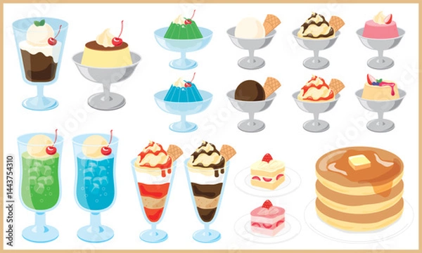 Obraz 喫茶店のスイーツ