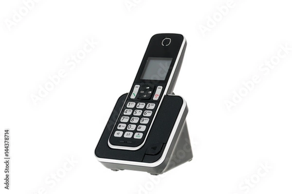 Fototapeta modern cordless landline dect phone with charging station
