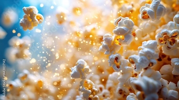Fototapeta Popcorn Explosion: A Delightful Burst of Flavor and Fun
