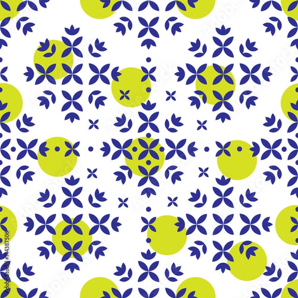 Obraz Seamless plant vector pattern