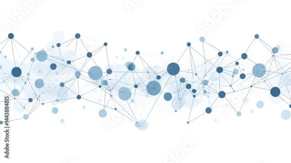 Obraz Abstract Network Design - Visualizing Connections