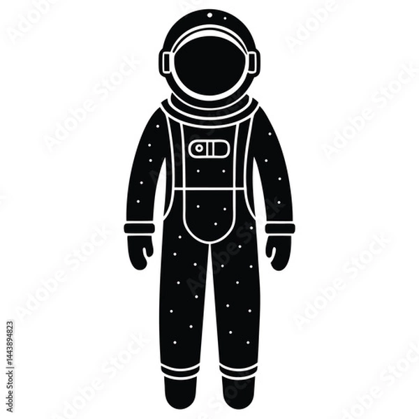 Obraz isolated astronaut in space gear on white background