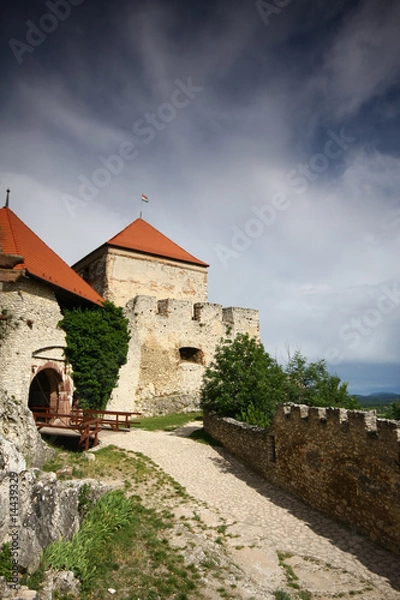 Fototapeta Castle with cloudy sky
