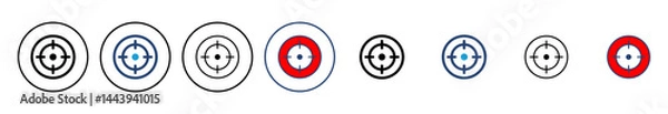 Fototapeta Target icon vector. goal icon vector. target marketing icon vector