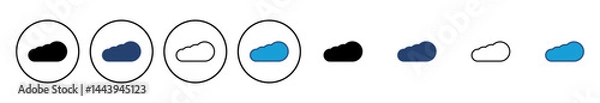 Fototapeta cloud icon vector. cloud vector icon