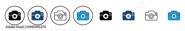 Fototapeta Camera icon vector. photo camera icon. camera photography icon.