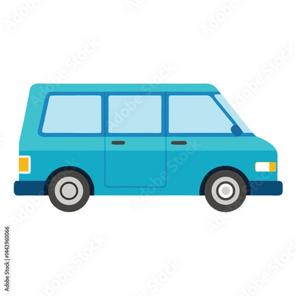 Obraz Minivan icon isolated on white background