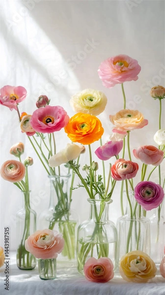 Fototapeta Ranunculus generated by AI