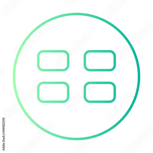 Fototapeta main gradient icon